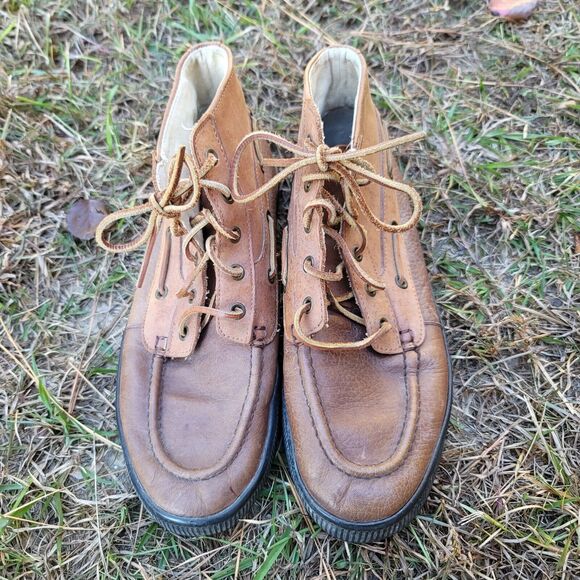Polo By Ralph Lauren Delmont Ankle Leather Boots Mens Size 9.5